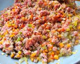 Foto del paso 3 de la receta: Zapallos italianos rellenos con carne ❤️