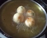 A picture of step 6 of #Ramadan.... cheese potato balls.