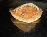 Foto del paso 3 de la receta: Arepas rellenas de pollo, chuletas de cerdo y pico de gallo,