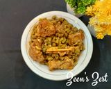 A picture of step 4 of Hyderabadi Lamb and Beans.