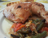 Foto del paso 5 de la receta: Pollo al horno con verduras