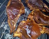 A picture of step 2 of Tomahawk steaks.