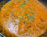 A picture of step 8 of Mushroom tikka masala.
