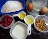 Foto del paso 1 de la receta: Budín de frambuesas y nueces