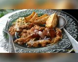 Foto langkah ke 12 dari resep Chicken steak with blackpepper sauce & potato wedges + mix vgtbl.