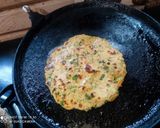 A picture of step 3 of Leftover Dal Thepla.