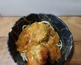 A picture of step 3 of Spaghetti with pumpkin sauce and Veg Balls.