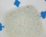 A picture of step 1 of Kunun Gyada with rice.