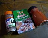 A picture of step 1 of Bell pepper Chaat Stuffing.