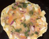 வல்லாரைக் கீரை ஆம்லெட் (Vallaarai Keerai Omelette) ரெசிபி ஸ்டேப் 3 புகைப்படம்