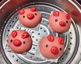 Foto langkah ke 11 dari resep Pao Pig (Isi Selai Strawberry).