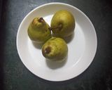 A picture of step 1 of POACHED PEAR and GINGER BREAD.