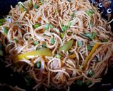 A picture of step 6 of Chinese noodles.