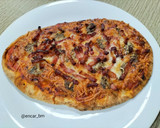 Foto del paso 5 de la receta: Pizza-naan trufada de bacon en airfryer
