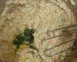 A picture of step 3 of Healthy Moongdal Appe with veggies.