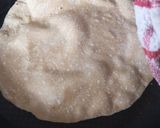 A picture of step 8 of Gol roti /chapati.