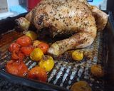 Foto del paso 3 de la receta: Pollo al horno con tomates cherry y miel