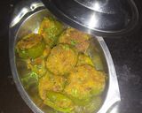 A picture of step 3 of Stuffed Capsicum Rings.
