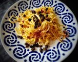 Foto del paso 3 de la receta: Spaghetti picante con cremoso de tomate seco y alcaparras crujientes