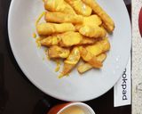 A picture of step 4 of My Cheesey Chips with homemade Sweet Chilli Cheese Sauce. 😉.