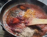 A picture of step 6 of Dhaba style spicy Rajma Beans Masala curry.