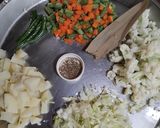 A picture of step 1 of Mix Vegetable Sandwich.