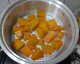 Foto langkah ke 1 dari resep Pumpkin Pudding Chocolate with Vla.