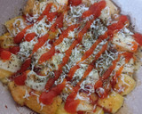Foto langkah ke 3 dari resep Pizza Roti Tawar.