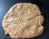 A picture of step 5 of Flax seed flat for wraps.