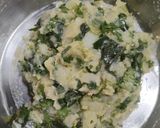 A picture of step 2 of Leek Sandwich.