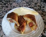 Une image de l'étape 3 de Roules de pain de mie au fromage et merguez.