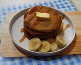 Foto langkah ke 5 dari resep Pancake Chocolatos Matcha.