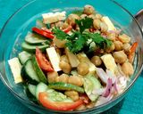 काबुली चना और पनीर सलाद (kabuli chana aur paneer salad recipe in Hindi) रेसिपी चरण 6 फोटो