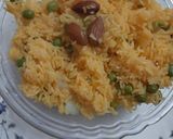 A picture of step 8 of Kesari pulao.