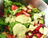 A picture of step 4 of Pomegranate Salad.