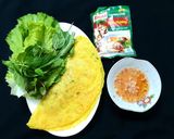 Hình bước làm 4 của món Bánh xèo nấm củ hủ dừa chay