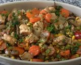Foto del paso 5 de la receta: Pollo a la jardinera