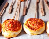 Une image de l'étape 5 de Escargots feuilletés jambon tomates gruyère 😋.