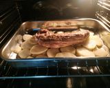 Foto del paso 3 de la receta: Solomillo con salsa de champiñones y patatas panadera