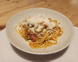 Foto del paso 4 de la receta: Pasta (espaguetis) con sofrito casero