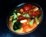 A picture of step 5 of Rainbow fruit salad.