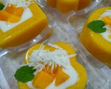 Foto langkah ke 7 dari resep (650) Mango Cheese Pudding / Puding Mangga Keju.