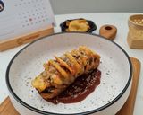 Foto langkah ke 6 dari resep Terong Sisip Kentang Saus BBQ | simple banget!.