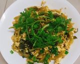Hình bước làm 3 của món Cải chua xào tàu hủ