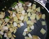 A picture of step 2 of 5-Root vegetable soup, Jack fruit seed Thalipeeth, Frushi with salad.