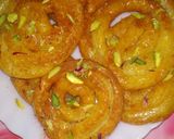 A picture of step 3 of Paneer/Chhena Jalebi.