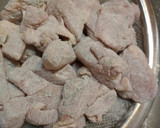 Foto del paso 4 de la receta: Pavo en adobo con puré de boniato y rúcula