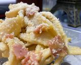 Foto del paso 12 de la receta: Tagliatelle alla carbonara (Tallarines a la carbonara)