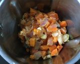 A picture of step 6 of Gobhi Koftas in Carrot Sauce.