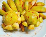 Hình bước làm 3 của món Cóc lắc muối tôm